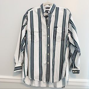 Vertical Stripe Button Down